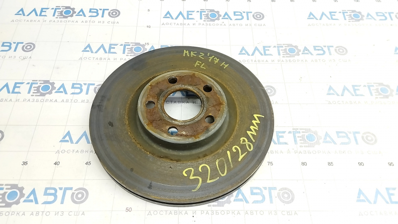 Front left brake disc Lincoln MKZ 17-20 2.0, hybrid, 320/28mm