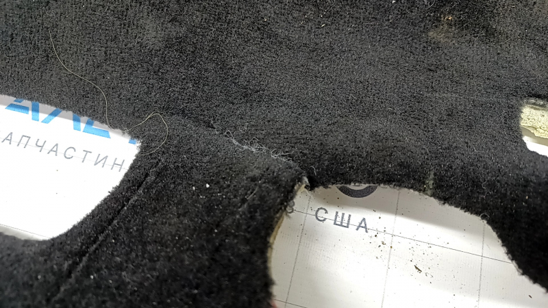 Rear floor covering Mercedes GLS-class X166 13-19 black, needs cleaning, tears