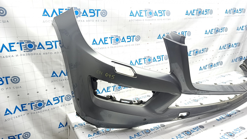 Bare front bumper Mercedes GLS-class X166 13-16 for parking sensors, for washer, silver, scratches
