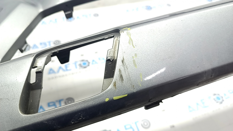 Bare front bumper Mercedes GLS-class X166 13-16 for parking sensors, for washer, silver, scratches