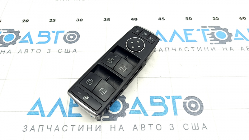 Front left window lift control Mercedes GLS-class X166 13-19 black with chrome, with automatic folding mirrors, paint swelled