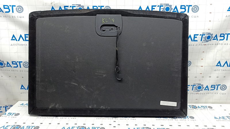 Jeep Cherokee KL 19 trunk floor - black, dry cleanable, scratches on handle