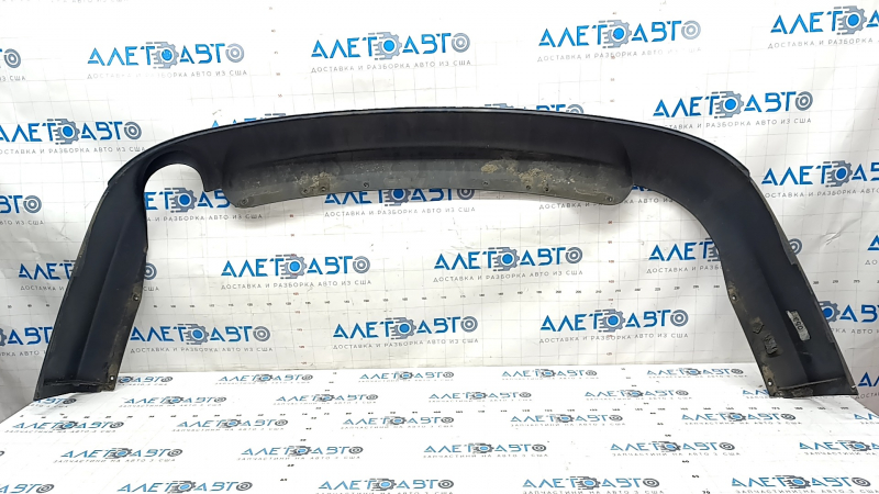 Rear bumper lip Ford Fusion mk5 13-18 for 1 pipe, blue, scratches, sand
