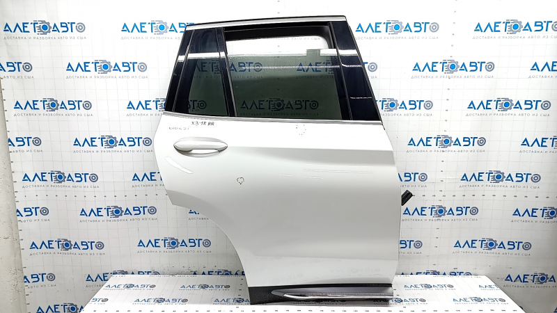 Door assembly rear right BMW X3 G01 18-21 white A96, keyless, bump, dent