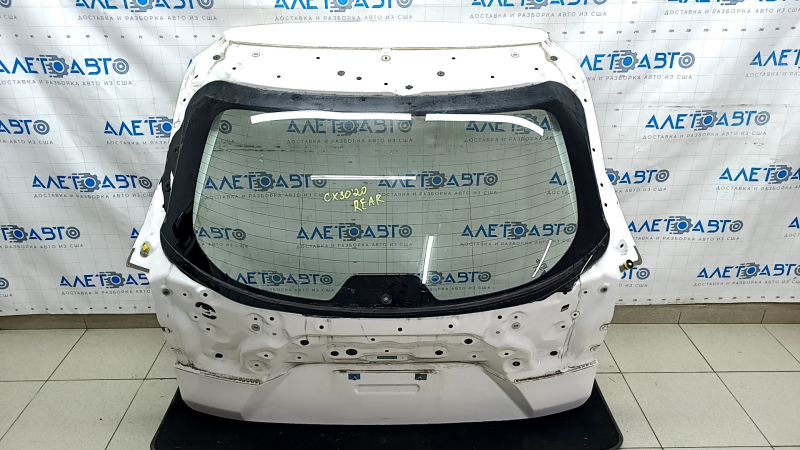 Naked trunk door with glass Mazda CX-30 20- white 25D
