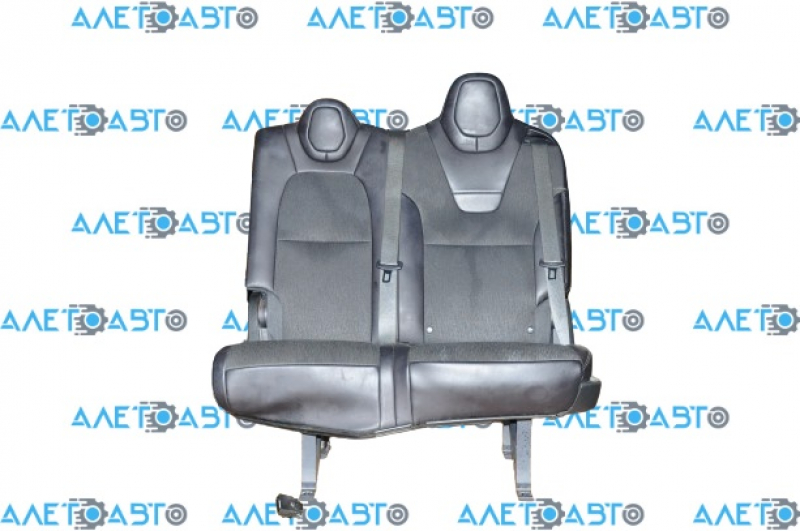 Rear row of seats 2nd row left Tesla Model X 16-21 leather black, with AIRBAG 60x40