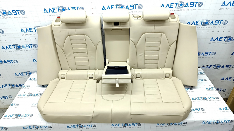 Rear row of seats 2 row BMW X3 G01 18-21 leather Vernasca beige, scratches, for cleaning