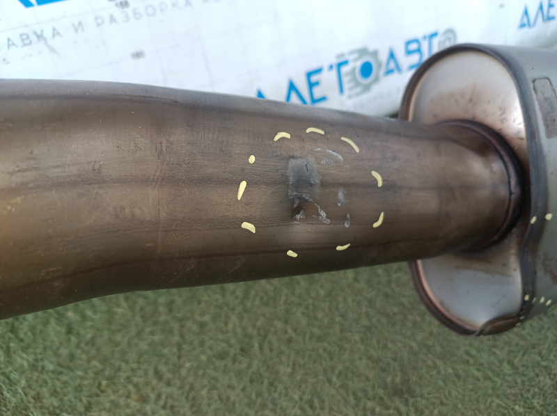 Exhaust pipe with barrel BMW X3 G01 18-22 2.0T with valve, flattened