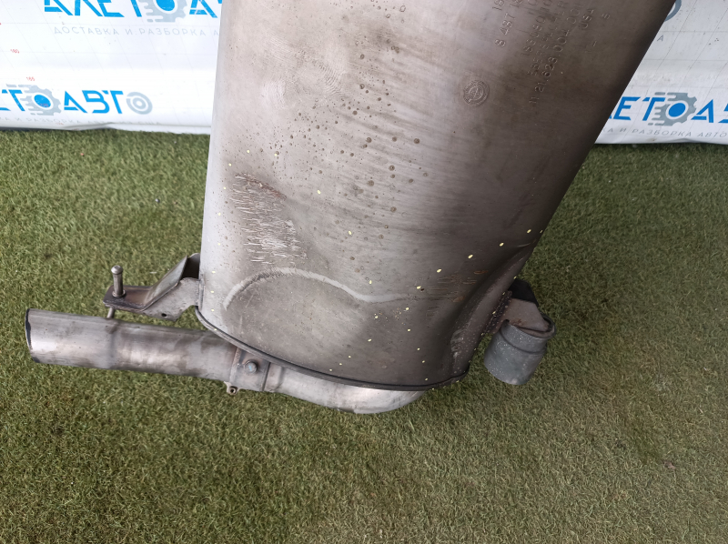Exhaust pipe with barrel BMW X3 G01 18-22 2.0T with valve, flattened