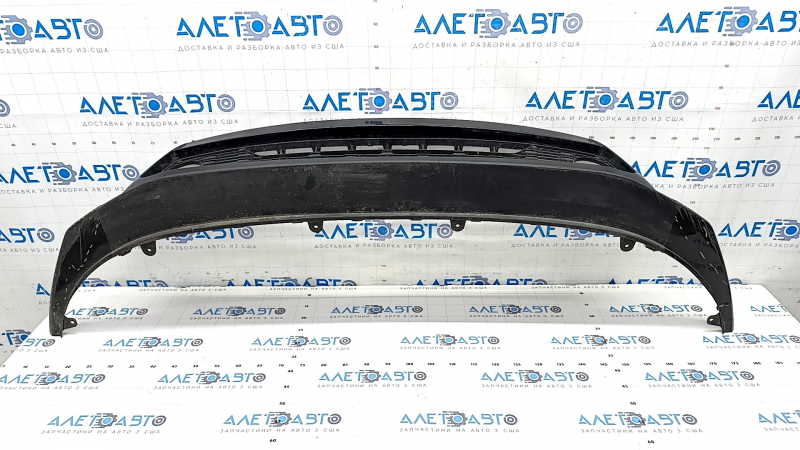 Kia Forte 19-21 front bumper lip assembled 3 parts under DRL, gloss, sand, scratches, cracked