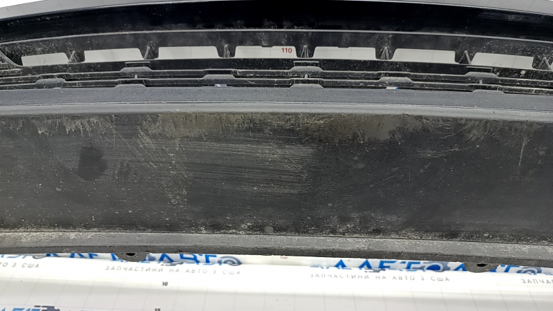 Kia Forte 19-21 front bumper lip assembled 3 parts under DRL, gloss, sand, scratches, cracked