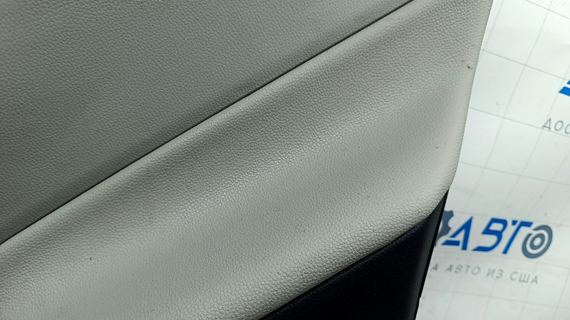 Door trim card rear right Toyota Rav4 19 - black and gray leather, scratches, abrasions, for dry cleaning