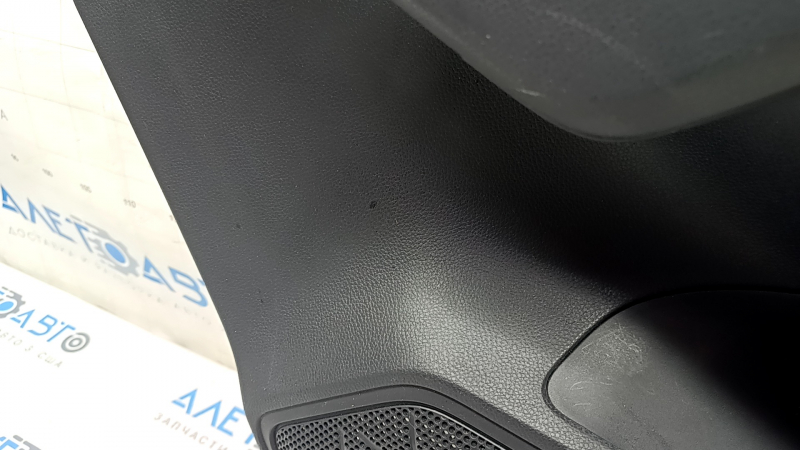 Door trim card rear right Toyota Rav4 19 - black and gray leather, scratches, abrasions, for dry cleaning