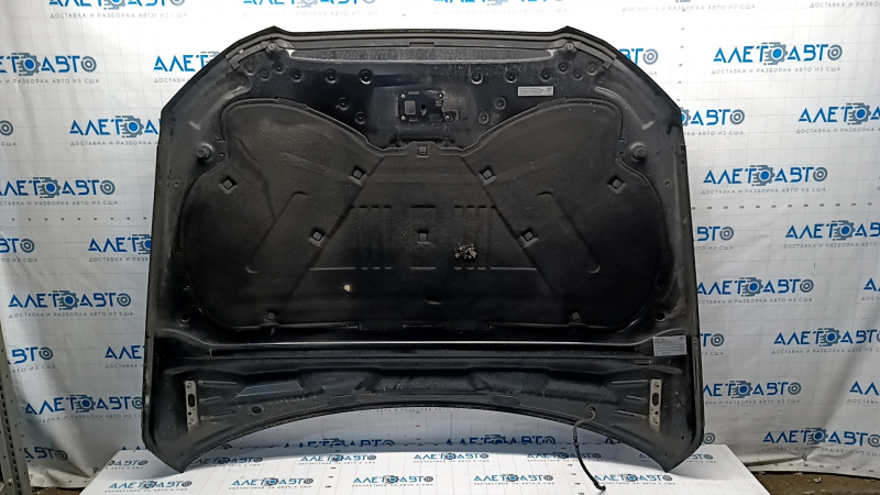 Hood assembly Audi Q5 8R 13-17 rest, black LZ9Y, aluminum, butt, torn insulation