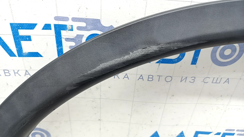 Front right fender arch trim Nissan Rogue 14-20 structure, scratches, crack in fastening