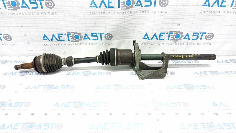 Drive axle shaft front right Nissan Rogue 14-20 awd rusty, flattened thread