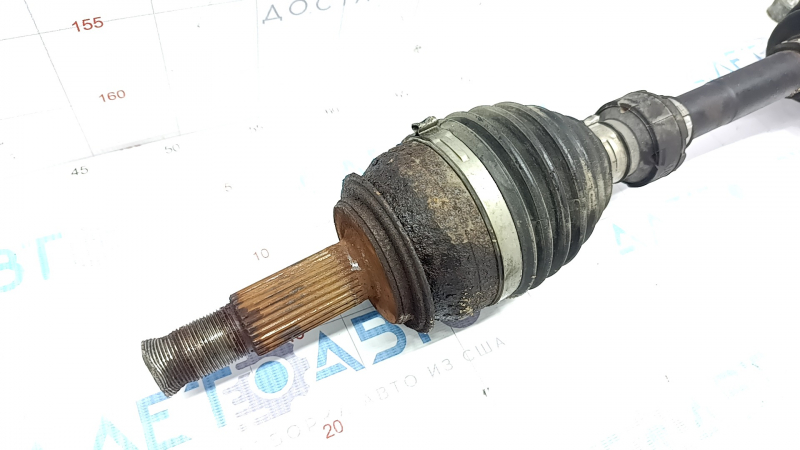 Drive axle shaft front right Nissan Rogue 14-20 awd rusty, flattened thread
