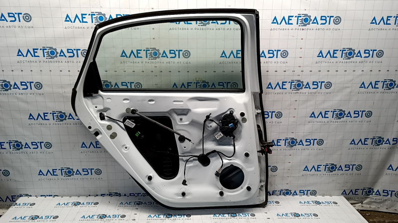 Door assembly rear left VW Passat b8 16-19 USA white LC9A, web on linings