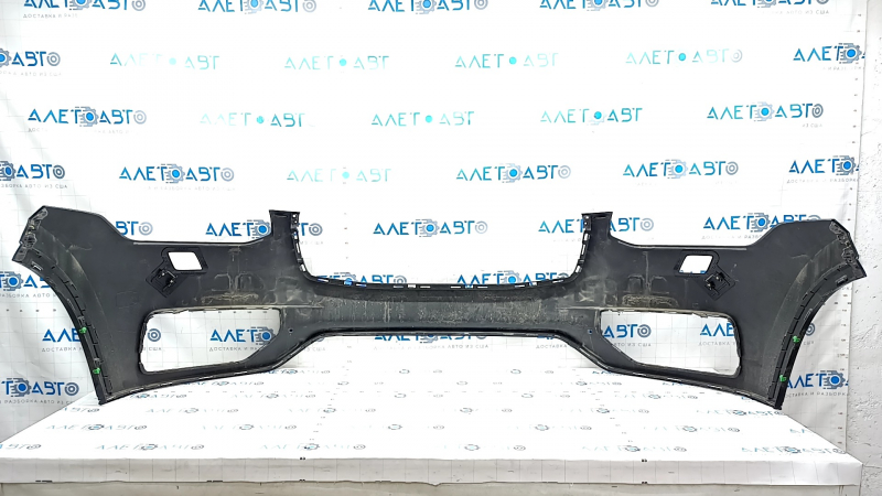 Front bare bumper Volvo XC90 16-19 for headlight washer without park assist, blue, cracks