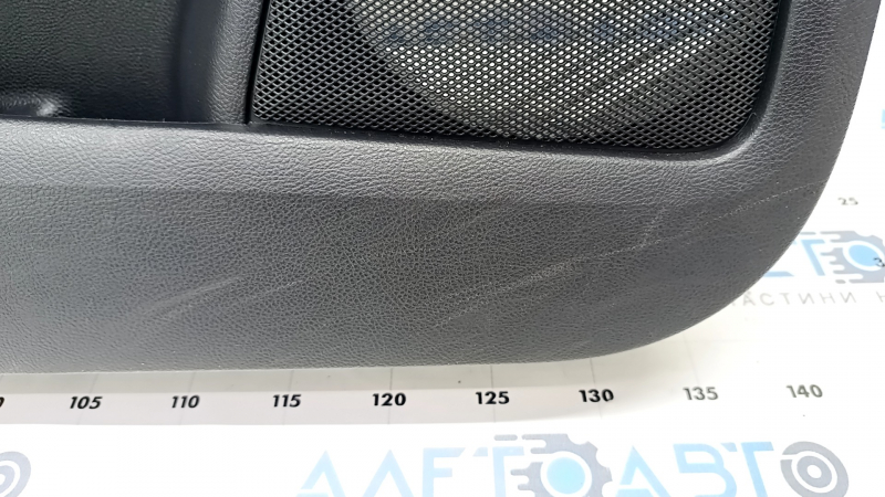Door trim card front left Ford Edge 19-23 black Titanium, insert and armrest black leather, white stitching, Bang & Olufsen, for seat memory, scratches, breakage of fastening, for cleaning