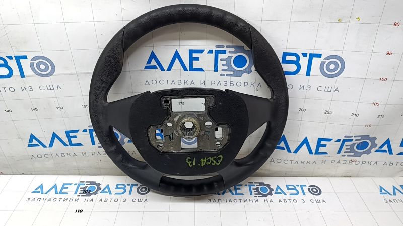 Naked steering wheel Ford Escape MK3 13-16 pre-rest, black rubber, worn