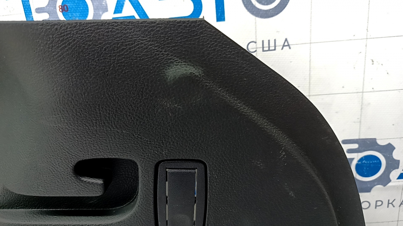Right arch trim Ford Edge 15 - black, under subwoofer, scratches, plastic turned white, broken fastening