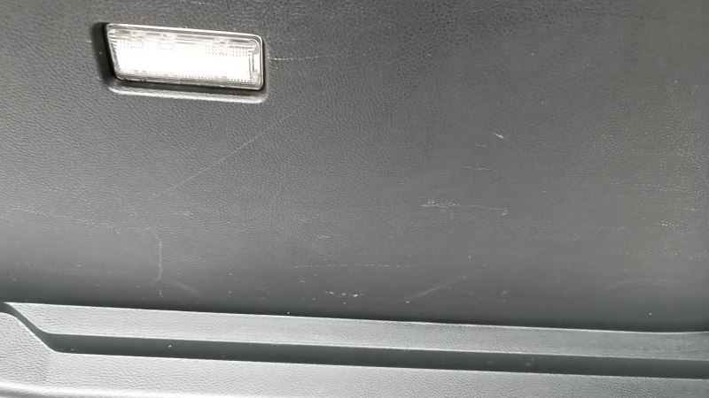Right arch trim Ford Edge 15 - black, under subwoofer, scratches, plastic turned white, broken fastening