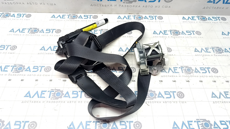 Passenger seat belt Fiat 500L 14- black, with tensioner