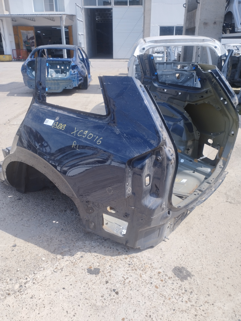 Quarter wing rear left Volvo XC90 16-22 blue, on body, bumps