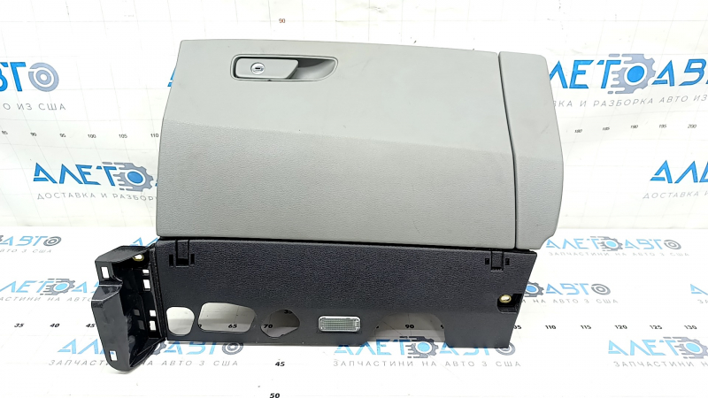Glove box, glove compartment Audi Q7 16-19 gray, paint peeling