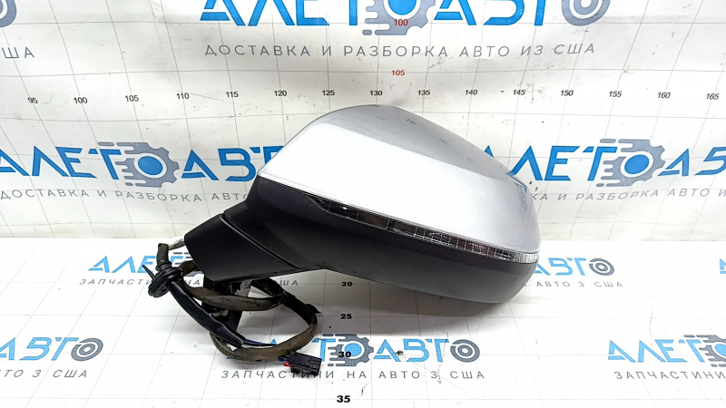 Side mirror left Audi Q5 80A 18-15 pins, auto-dimming, turn signal, BSM, heated, silver
