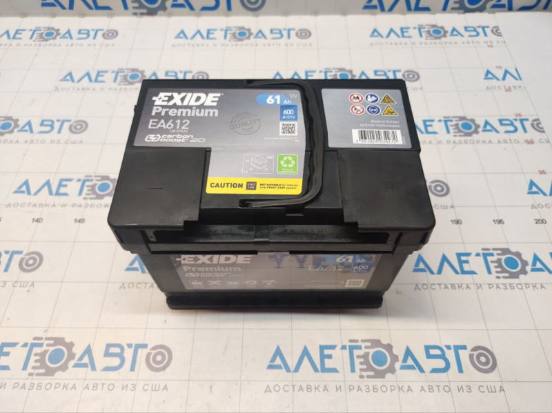 Battery 12v FORD MUSTANG MK6 15- 61Ah 600A Euro +-Reverse EXIDE