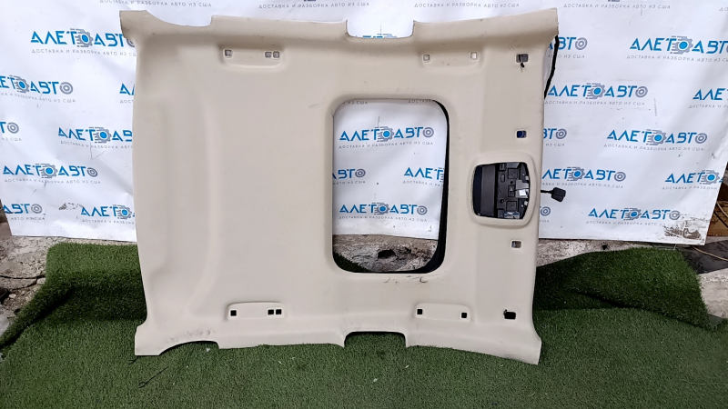 Lincoln MKZ 13-16 headlining under sunroof, beige, for dry cleaning, fastening is peeled off, cracks
