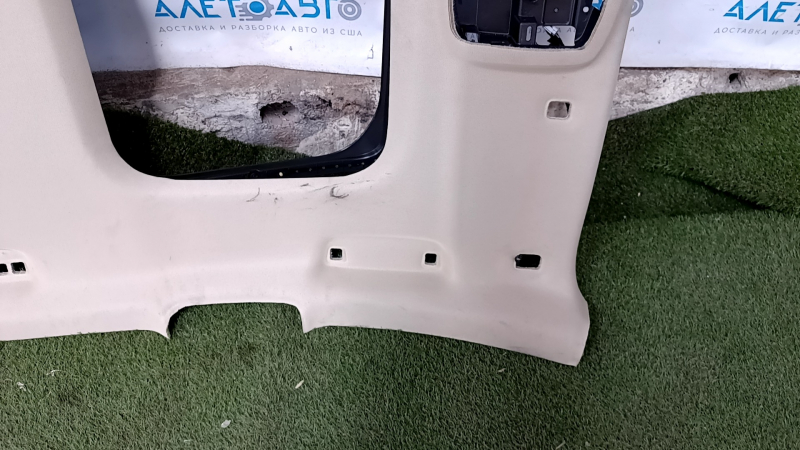 Lincoln MKZ 13-16 headlining under sunroof, beige, for dry cleaning, fastening is peeled off, cracks