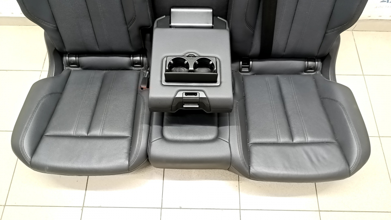 Rear row of seats 2nd row Audi Q5 80A 18- Sport, leather, black, perforated, tears