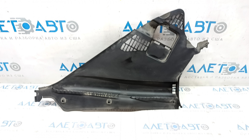Right wiper grille trim BMW 3 F30 12-18 without plug, honeycomb fracture