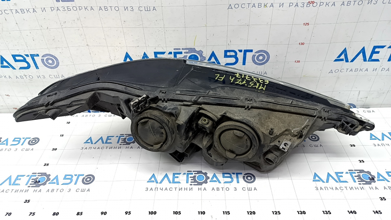 Headlight front left complete Ford Fusion mk5 17-20 halogen, with DRL, cracks in glass, sand