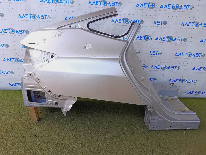 Quarter wing rear right Honda Clarity 18-21 usa sawed off, silver, dented, pokes