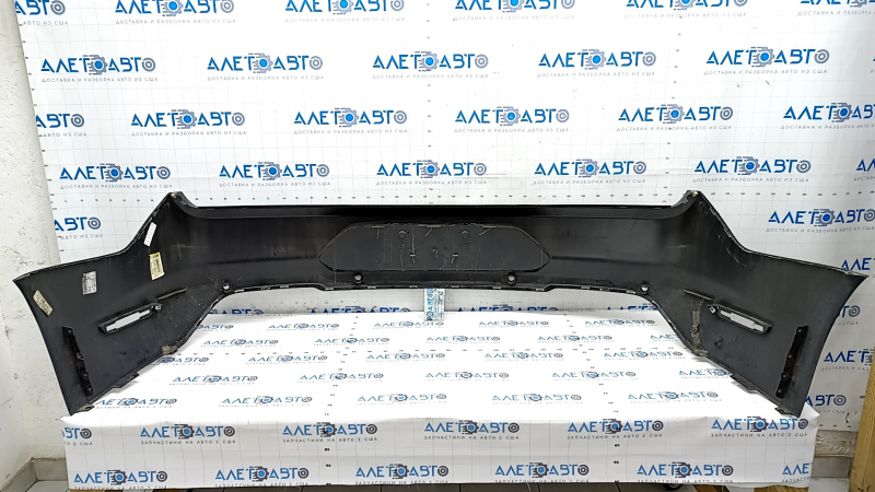 Rear bumper bare Ford Mustang mk6 18 - for parking sensors, black, scratch, crack in mount, dent