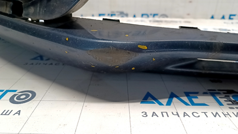 Front bumper bare Ford Fusion mk5 19-20 without parking sensors and towing hook, blue FT, rubbed