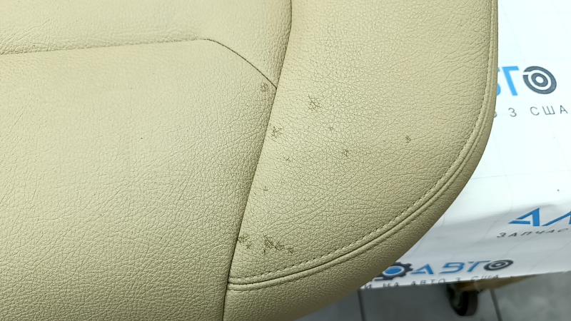 Rear row of seats 2nd row BMW 3 F30 16-18 beige leather, separate back, dry-cleanable, missing plug