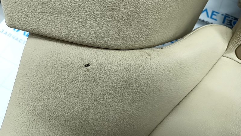 Rear row of seats 2nd row BMW 3 F30 16-18 beige leather, separate back, dry-cleanable, missing plug