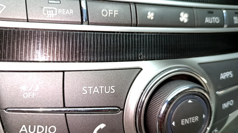 Display and climate control control Infiniti JX35 QX60 16- scratches