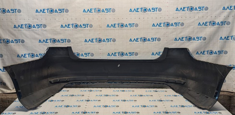 Bare rear bumper VW Jetta 15-18 USA blue LD5L, cracks