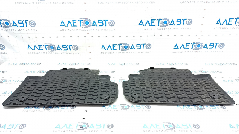 Set of floor mats for Audi Q5 80A 18- rubber, black, scuffed
