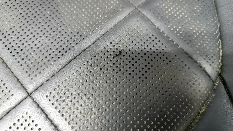 Rear row of seats 2nd row Toyota Camry v70 18 - leather black with brown, perforation, for dry cleaning, cracks, rusty at the bottom