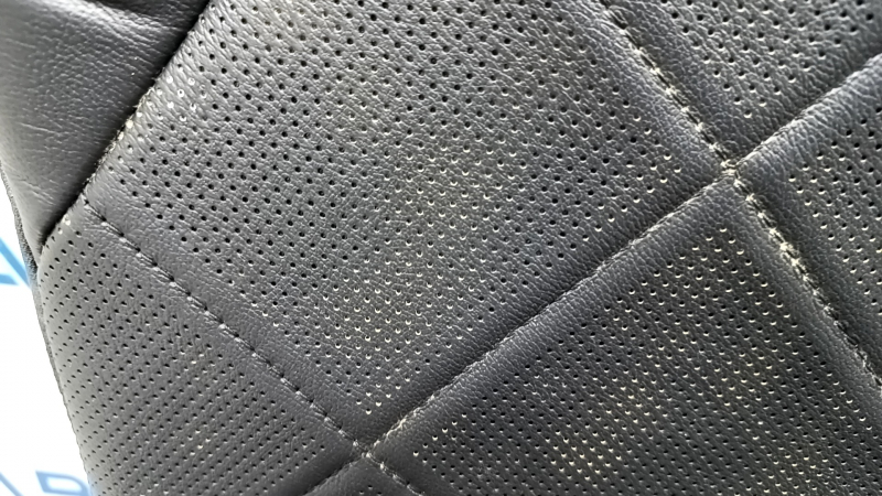 Rear row of seats 2nd row Toyota Camry v70 18 - leather black with brown, perforation, for dry cleaning, cracks, rusty at the bottom