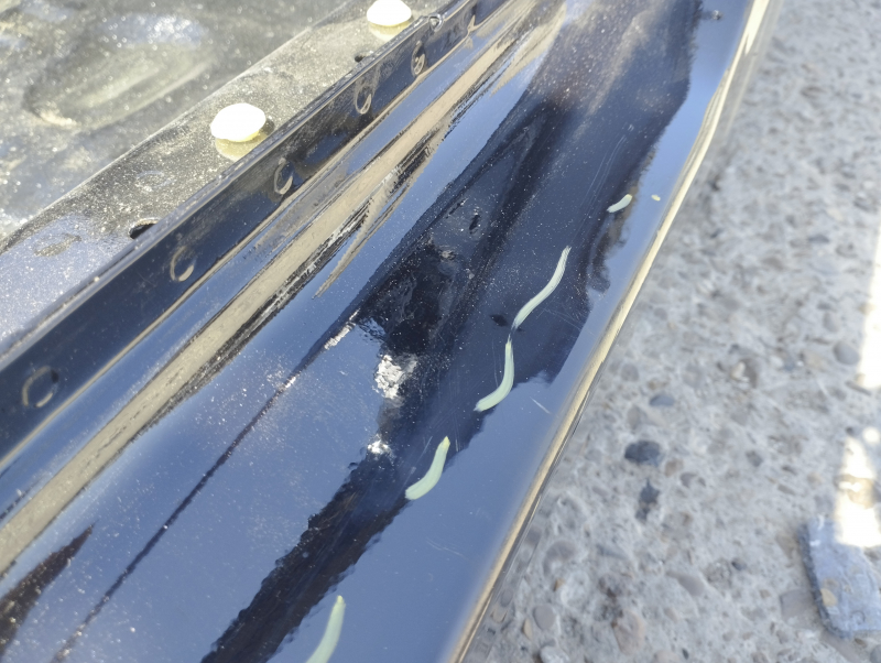 Front right quarter Ford Edge 19- on the body. black, painted, pokes