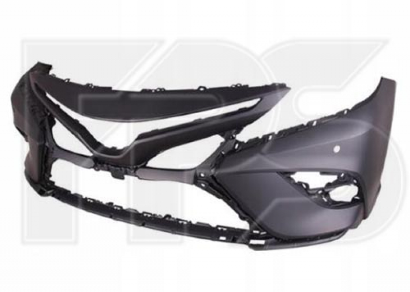 Front bumper bare Toyota Camry v70 18-20 SE\XSE for parking sensors without hook