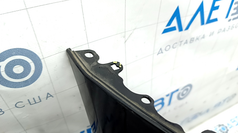 Bare front bumper BMW 5 G30 17-20 for parking sensors, black, burned, broken fasteners, scratches, non-factory holes